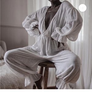 Avy & Co White Jumpsuit OS